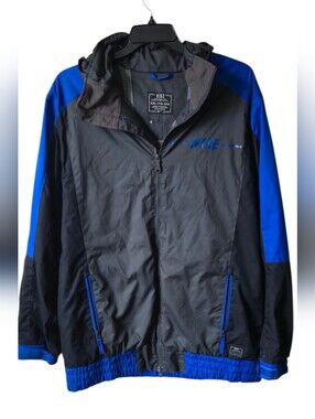 Nike Flight Men’s XXL 5K Waterproof Hooded Ski Snow Jacket Colorblock Gray Blue